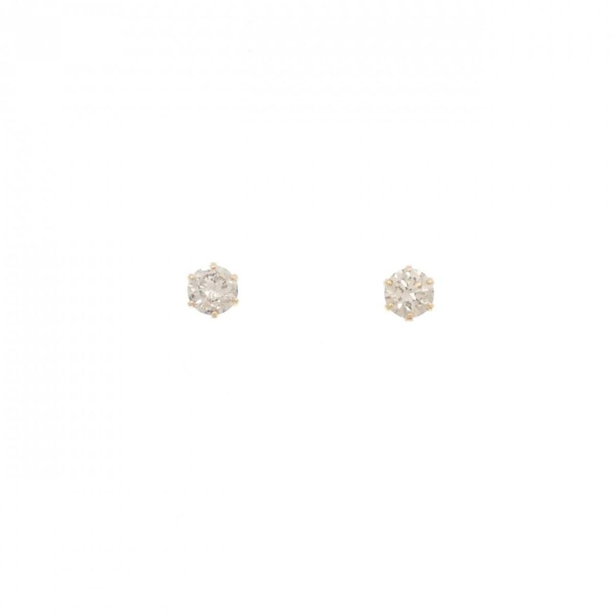 K18YG ソリティア ダイヤモンド ピアス 0.46CT【中古】｜KOMEHYO ONLINESTORE 店