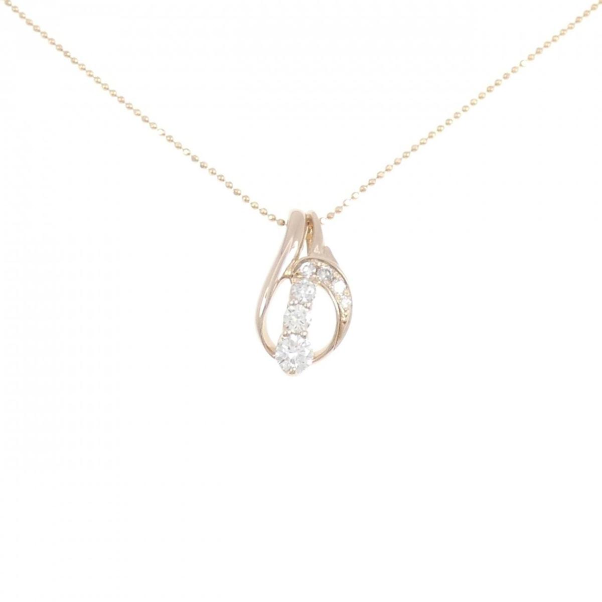 K18PG ダイヤモンド ネックレス 0.45CT【中古】｜KOMEHYO ONLINESTORE 店