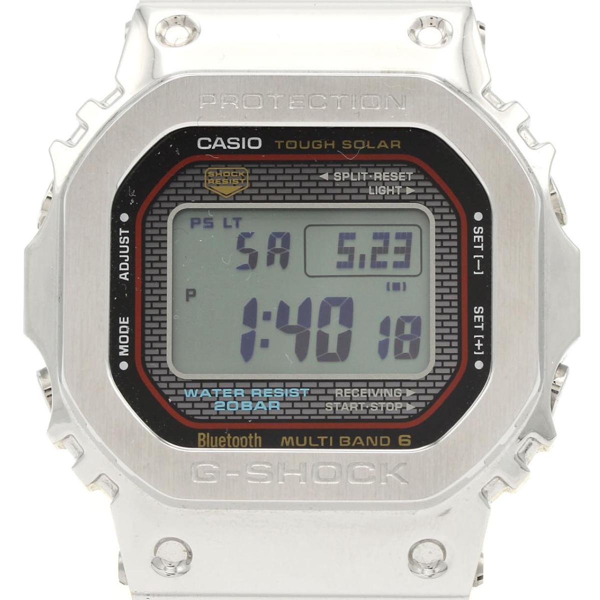 カシオ G-SHOCK 電磁波時辰儀 GMW-B5000D-1CJF SS ソーラークォーツ【中古】