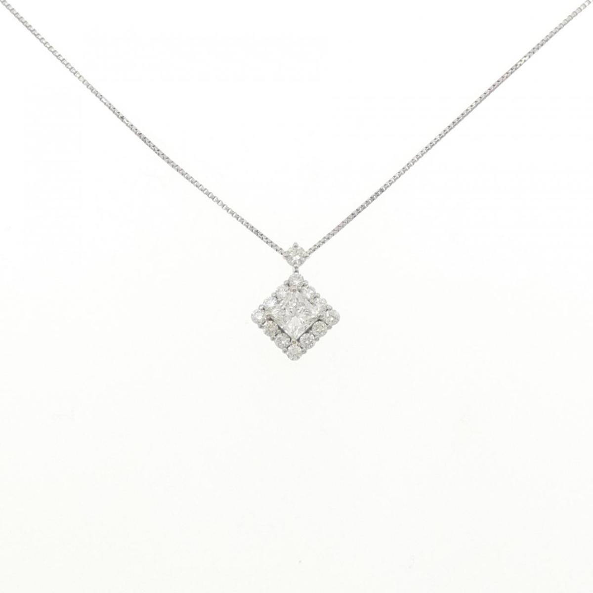 PT900/PT850 ダイヤモンド ネックレス 0.321CT G VVS1ファンシーカット【中古】|KOMEHYO ONLINESTORE 店