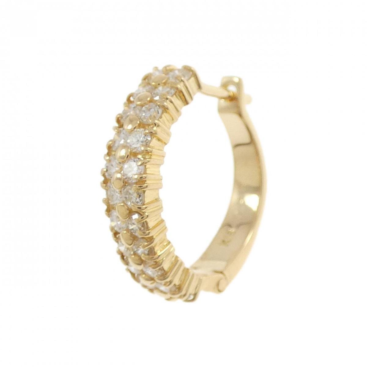 K18YG ダイヤモンド ピアス 0.43CT 片耳【中古】|KOMEHYO ONLINESTORE 店