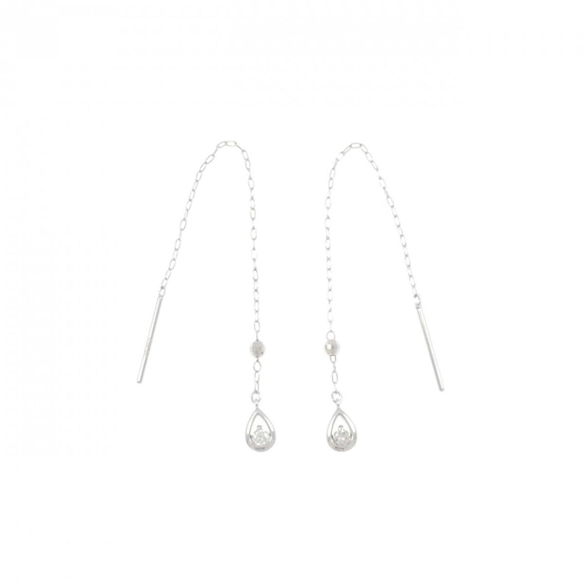 K18WG ダイヤモンド ピアス【中古】｜KOMEHYO ONLINESTORE 店