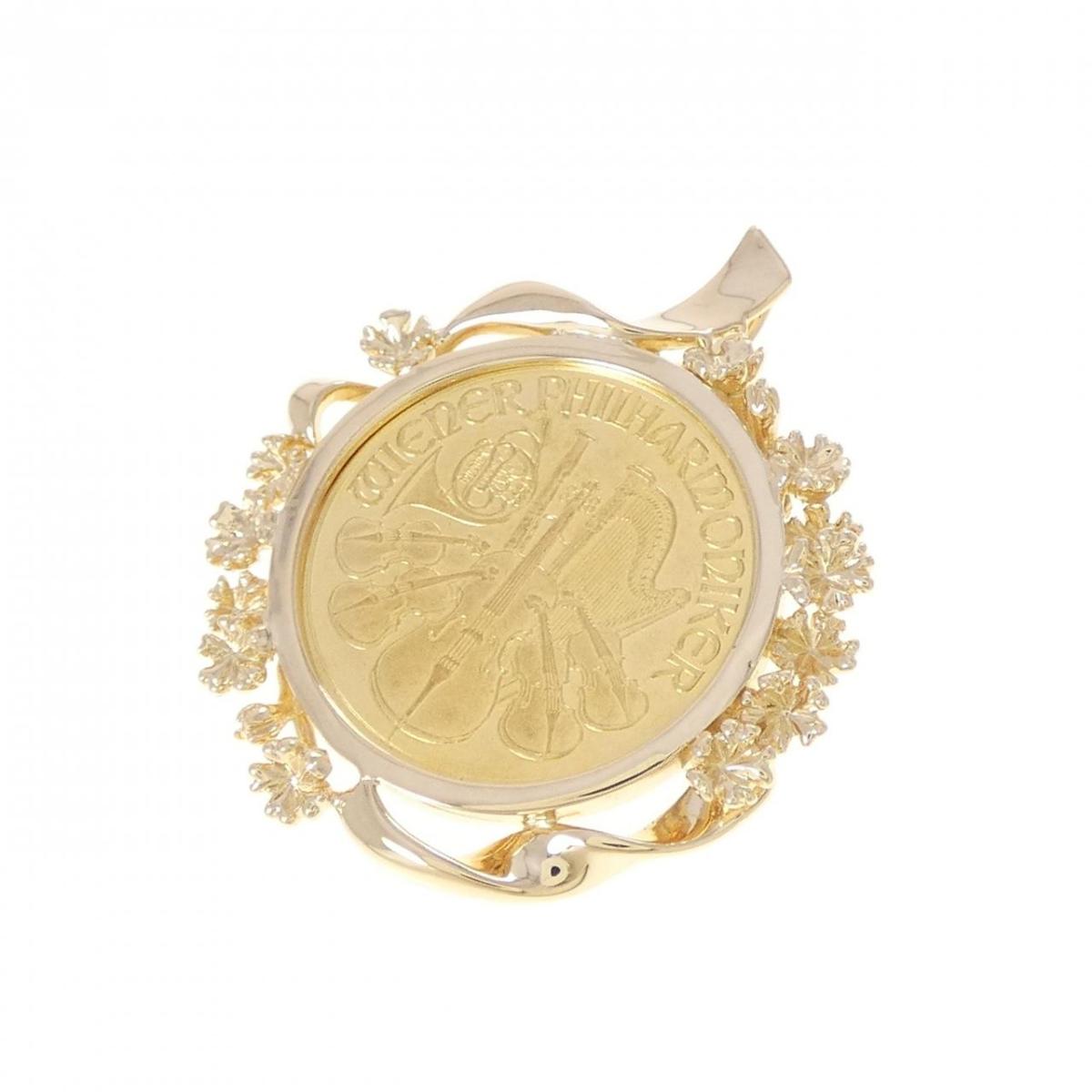 750YG(枠) コイン ペンダント【中古】|KOMEHYO ONLINESTORE 店