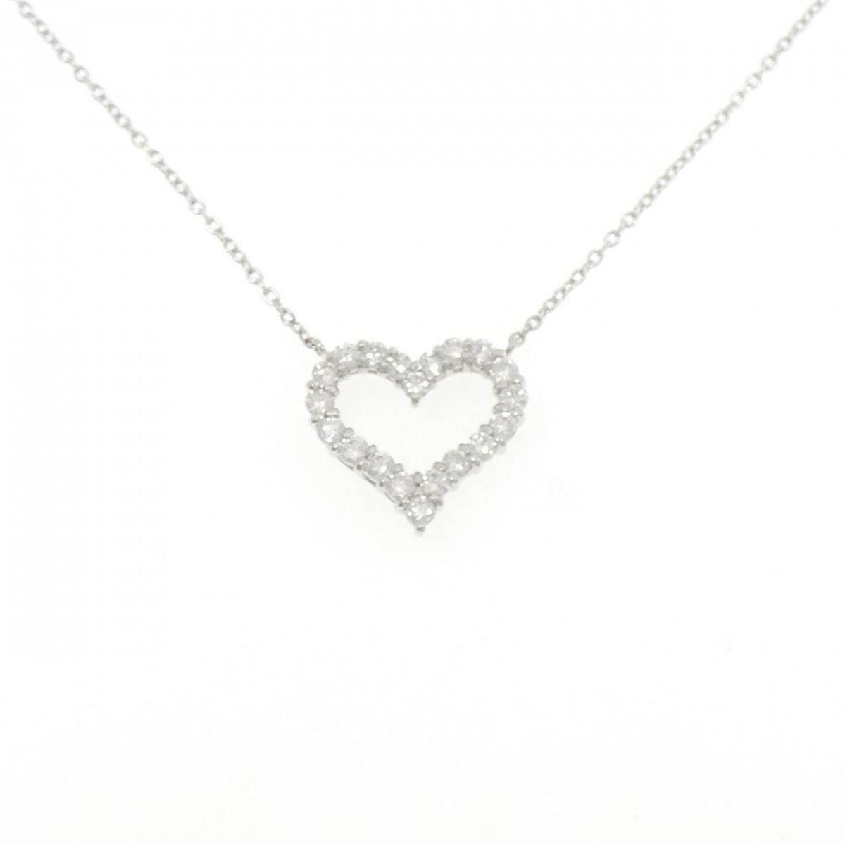 PT900/PT850 ハート ダイヤモンド ネックレス 1.00CT【中古】|KOMEHYO ONLINESTORE 店