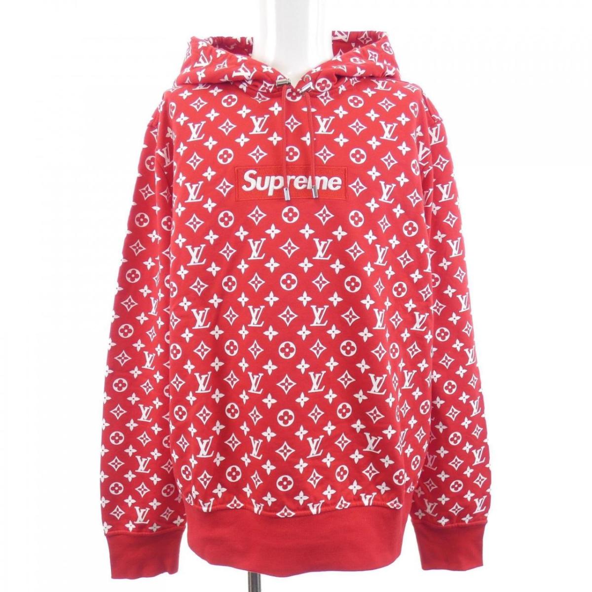 ルイヴィトン LOUIS VUITTON モノグラムボックロゴプルオーバー HDY91WJIU SUPREME パーカー【中古】