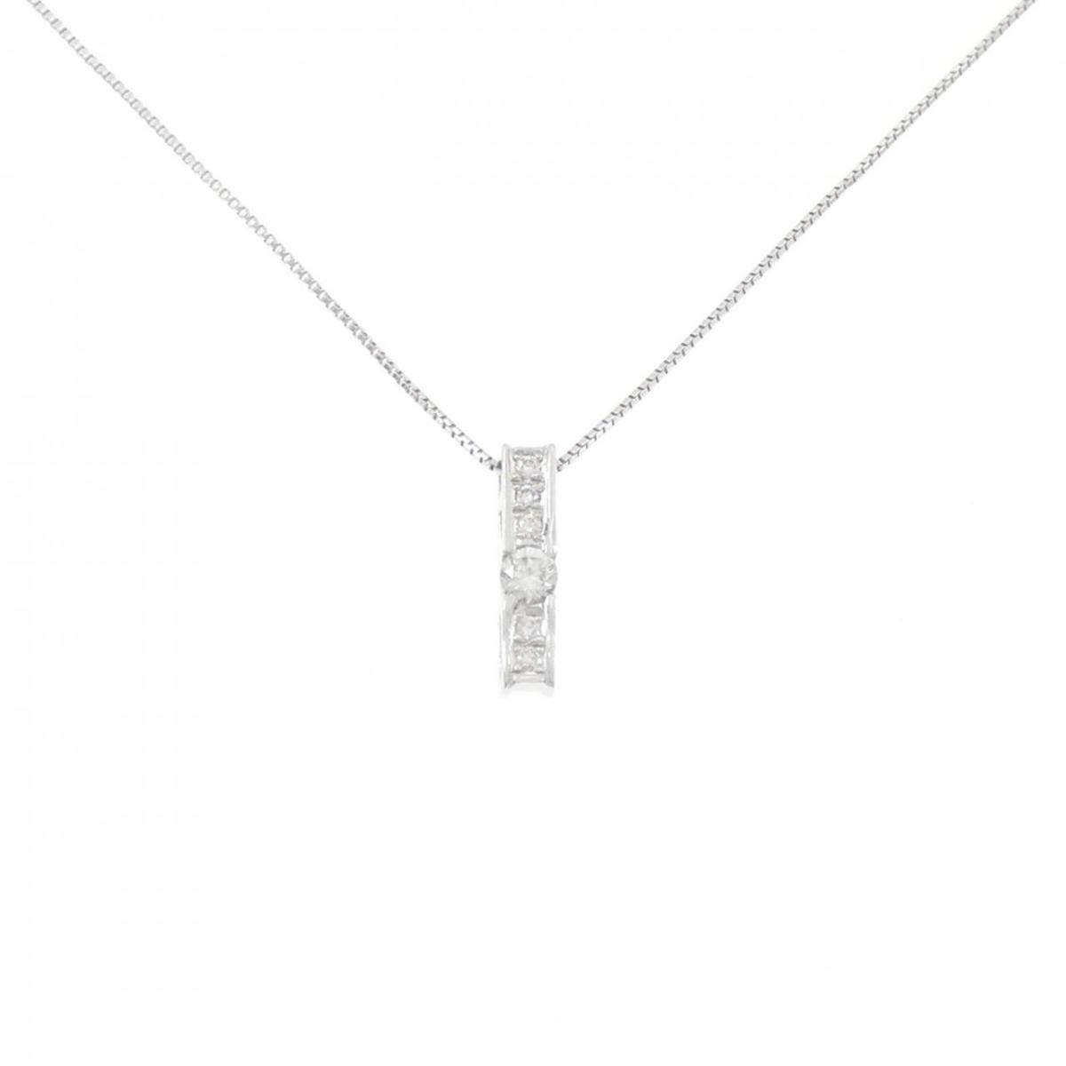 K18WG ダイヤモンド ネックレス 0.10CT【中古】｜KOMEHYO ONLINESTORE 店 71,830円