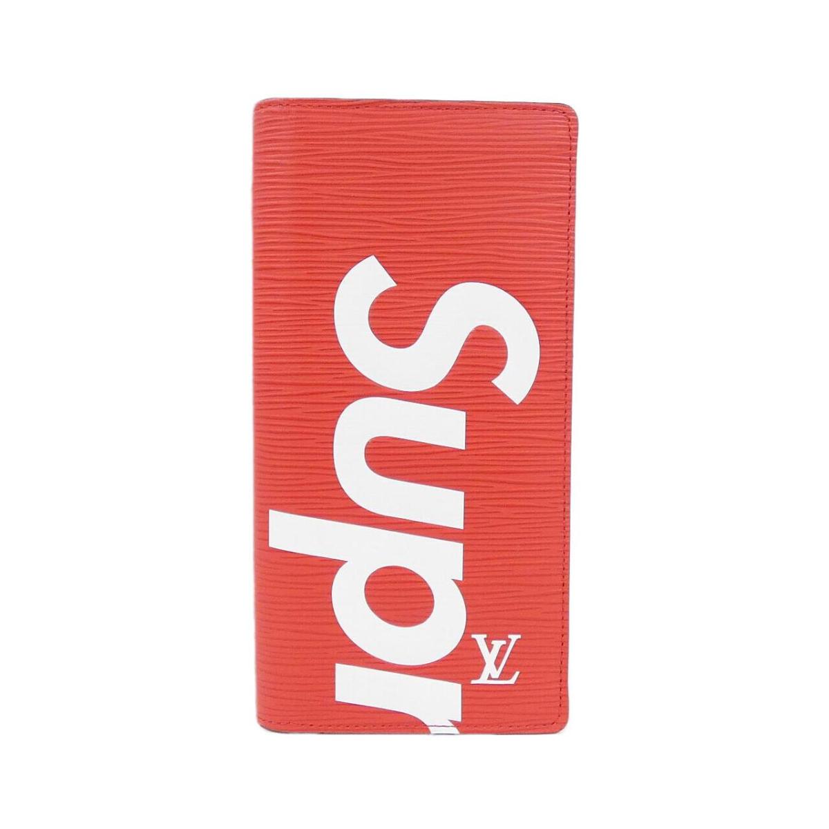 ルイヴィトン エピ(SUPREME) ポルトフォイユ ブラザ M67719 金入れ【中古】