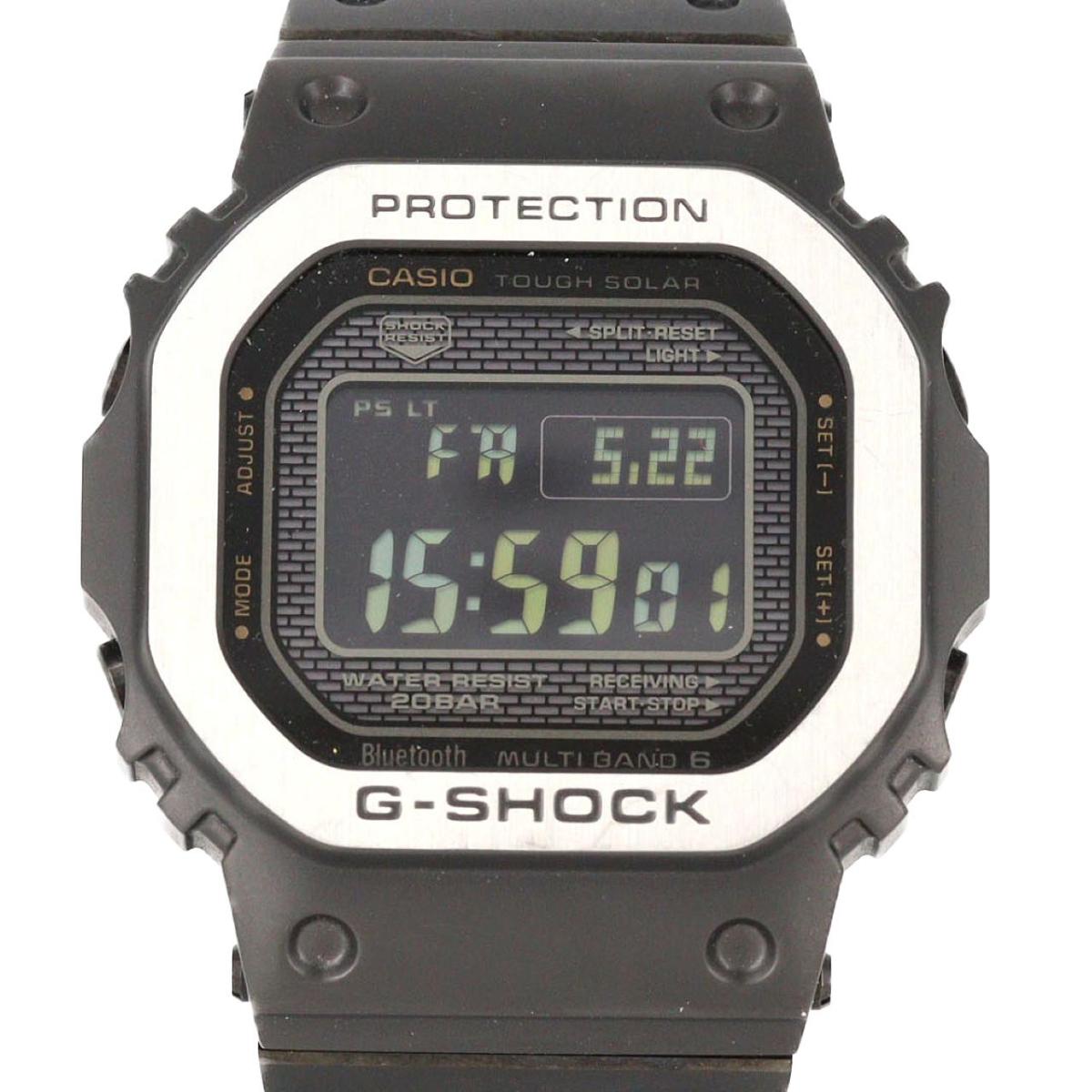 カシオ G-SHOCK 電磁波時辰儀 GMW-B5000MB-1JF SS ソーラークォーツ【中古】