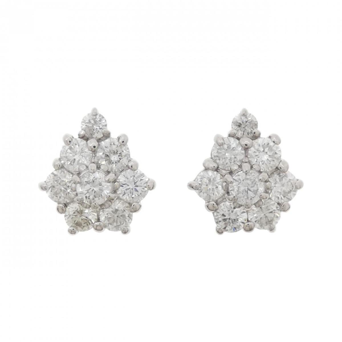 K14WG ダイヤモンド ピアス 2.00CT【中古】｜KOMEHYO ONLINESTORE 店