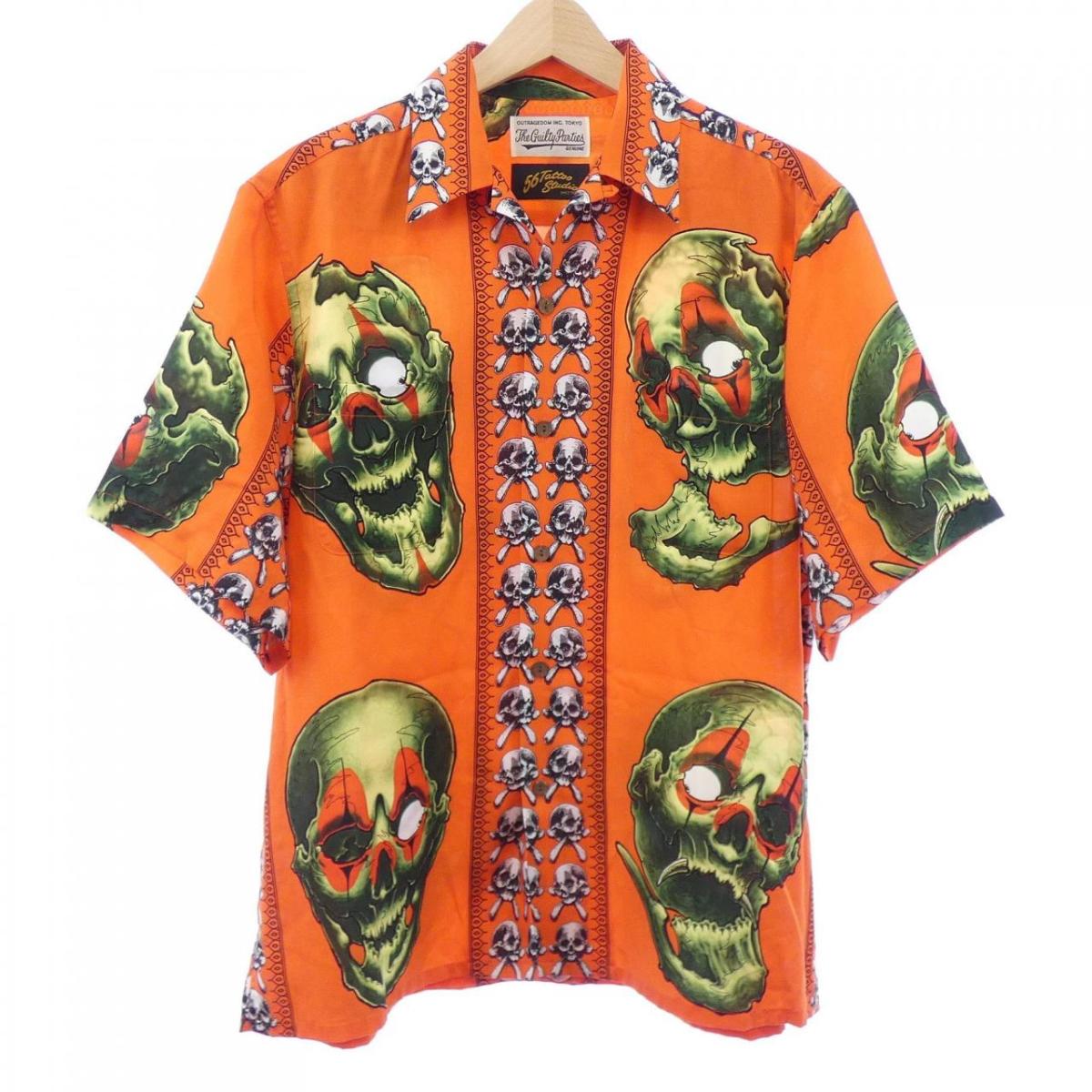 ワコマリア WACKO MARIA 56 TATTO STUDIO S／Sプルオーバー【中古】