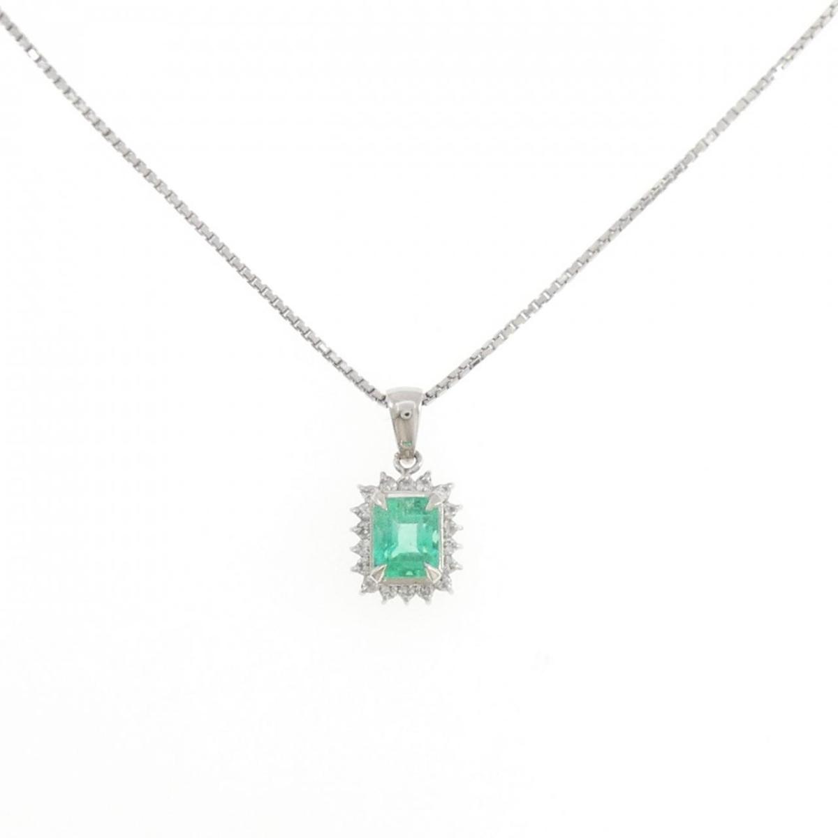 PT900/PT850 エメラルド ネックレス 0.66CT【中古】｜KOMEHYO ONLINESTORE 店
