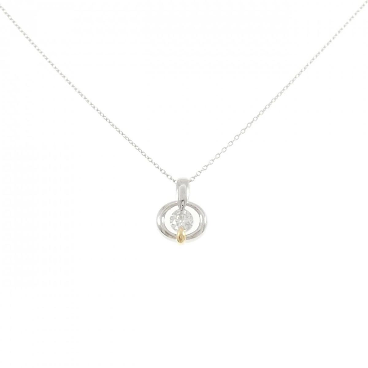 PT900/K18YG/PT850 ダイヤモンド ネックレス 0.30CT【中古】｜KOMEHYO ONLINESTORE 店