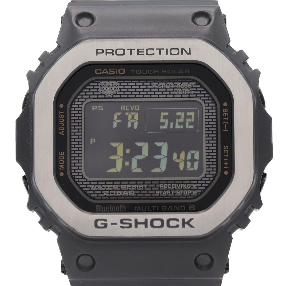 カシオ G-SHOCK 電磁波時辰儀 GMW-B5000MB-1JF SS ソーラークォーツ【中古】