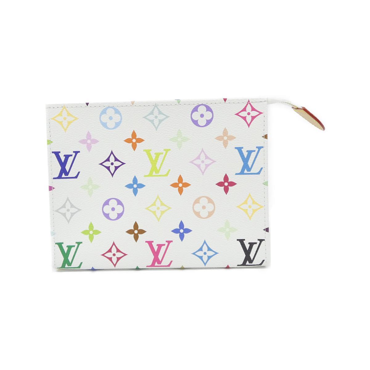 【未当て嵌める品】ルイヴィトン マルチ色つや（ＬＶｘＴＭ） ポッシュトワレ Ｍ２８２４１ 合切袋【中古】