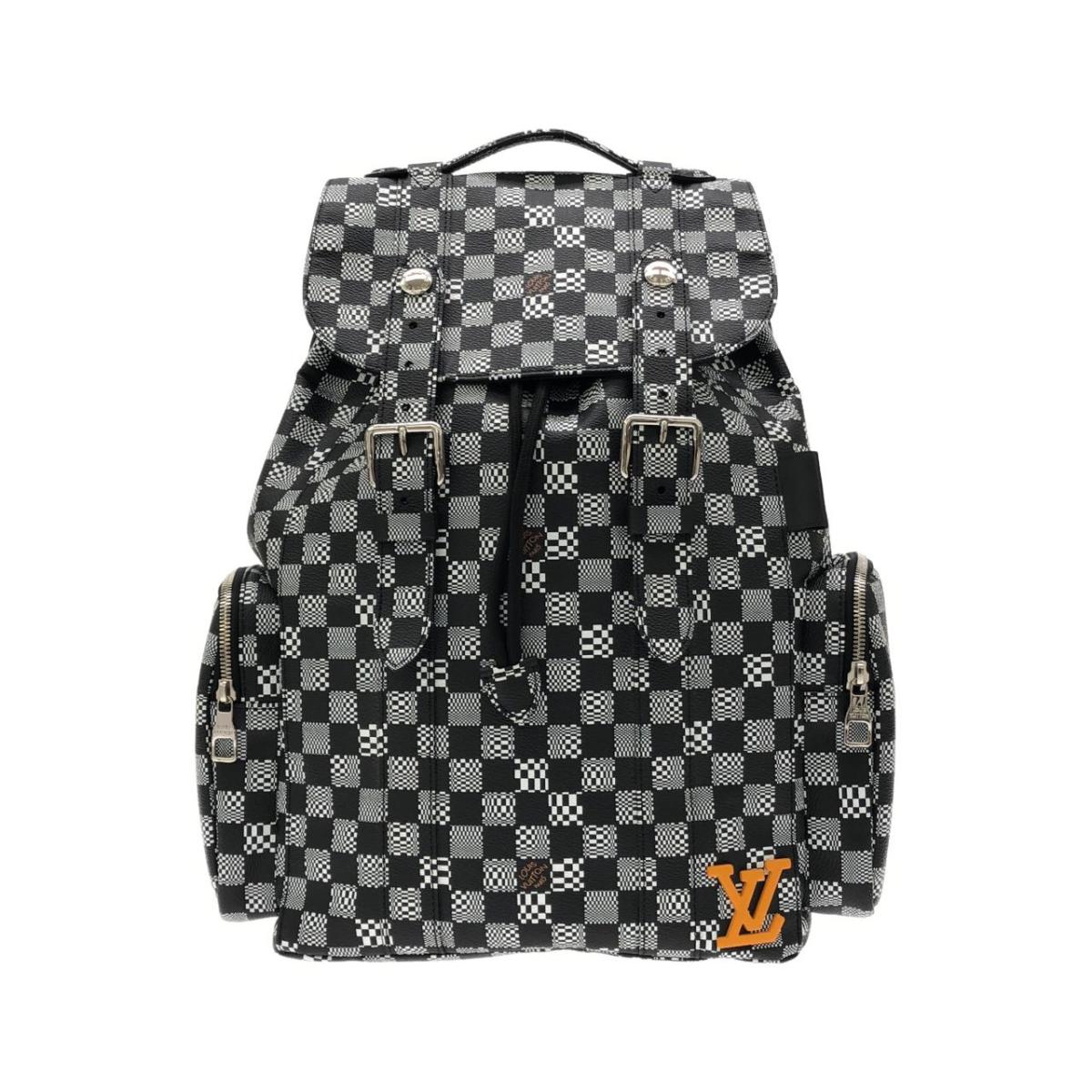 ルイヴィトン ダミエ ディストーテッド クリストファー MM N50039 背嚢【中古】