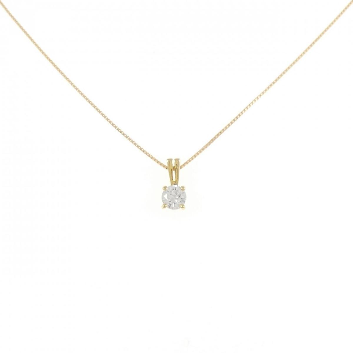 18KTYG/K18YG ダイヤモンド ネックレス 0.26CT【中古】｜KOMEHYO ONLINESTORE 店 71,830円