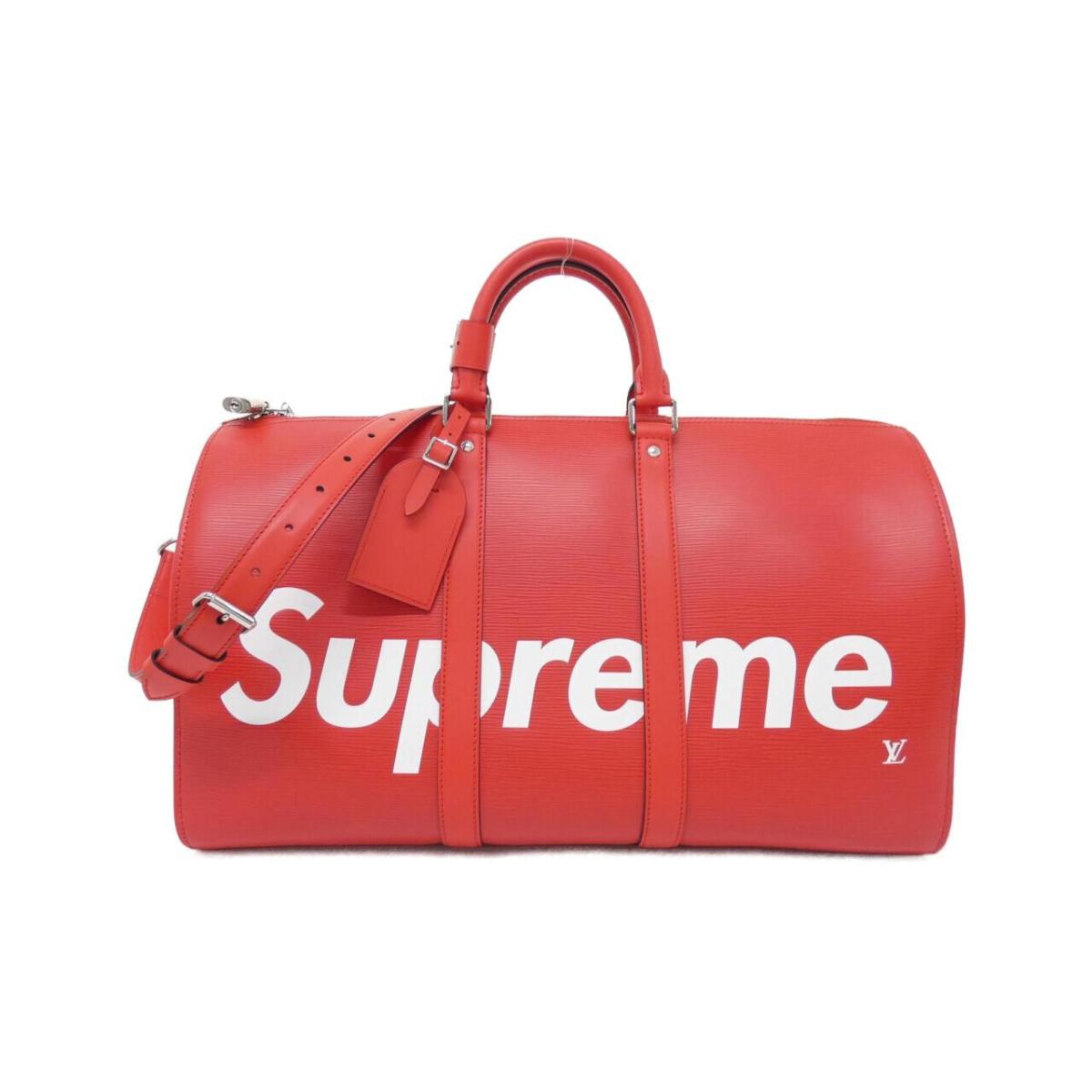 ルイヴィトン エピ(SUPREME) キーポル バンドリエール 45糎 M53419 ボストンバッグ【中古】