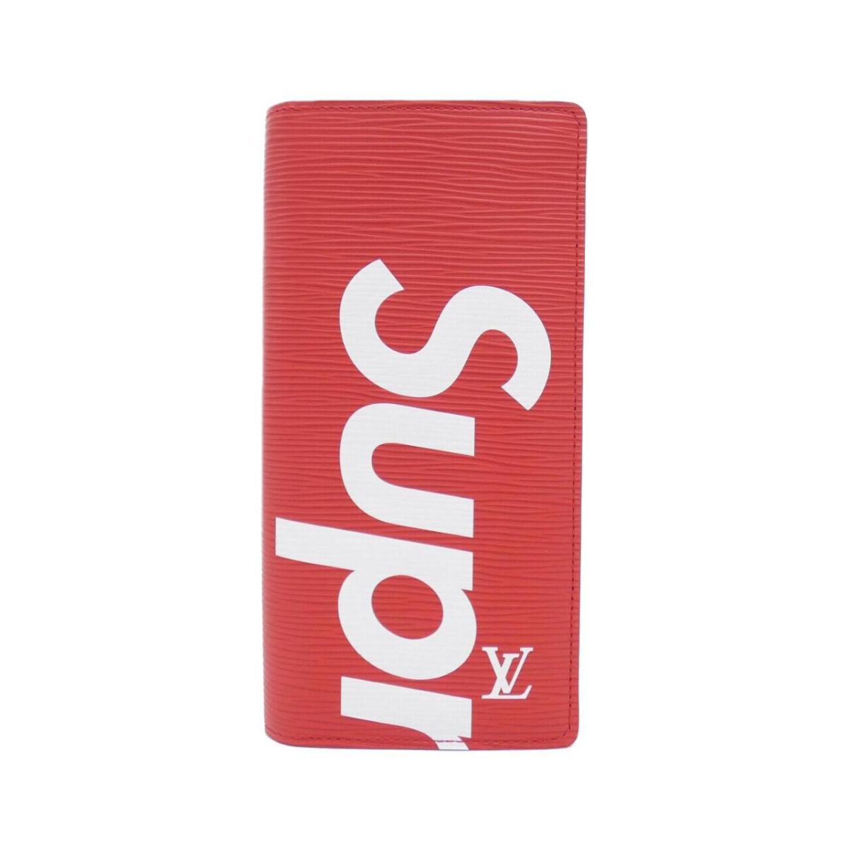 ルイヴィトン エピ(SUPREME) ポルトフォイユ ブラザ M67719 金入れ【中古】