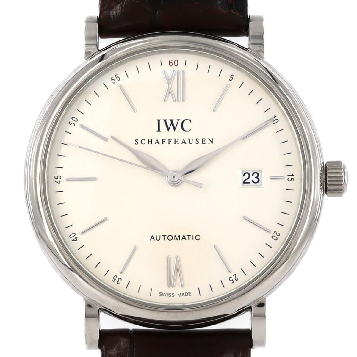 【否検査と修理立ち直らす通貨価値】IWC ポートフィノ IW356501 SS 自動小銃巻【中古】