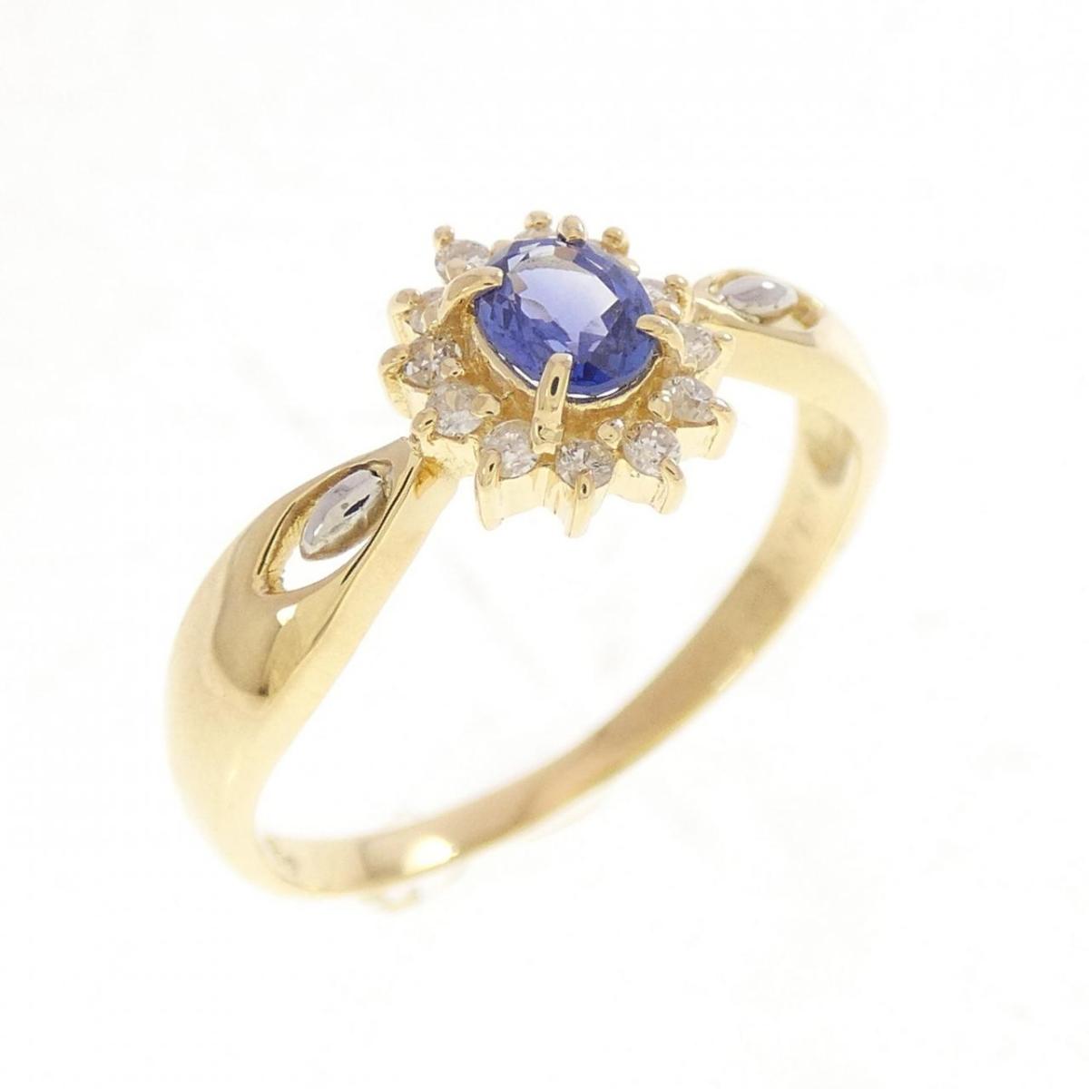 K18YG/PT900 サファイヤ リング 0.22CT【中古】｜KOMEHYO ONLINESTORE 店 45,360円