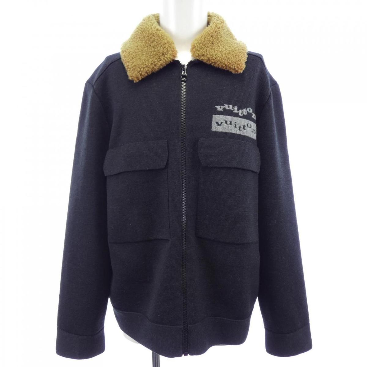 ルイヴィトン LOUIS VUITTON ニットブルゾンウィズシアリングカラー HON33WZLL 上衣【中古】