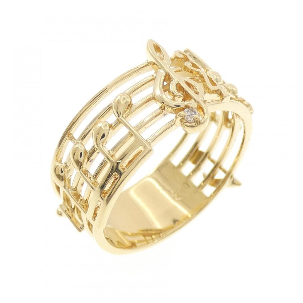 K18YG オンプ ダイヤモンド リング 0.02CT【中古】｜KOMEHYO ONLINESTORE 店