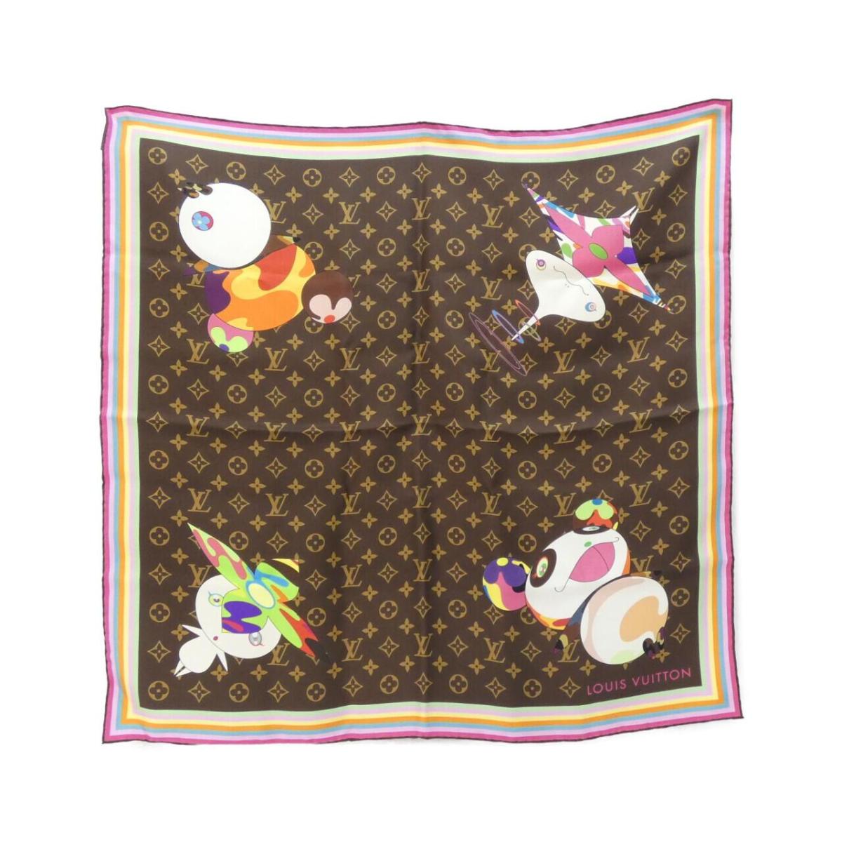 ルイヴィトン モノグラム(LV X TM) カレ スーパー フラット M96274 スカーフ【中古】｜KOMEHYO ONLINESTORE 店 62,040円