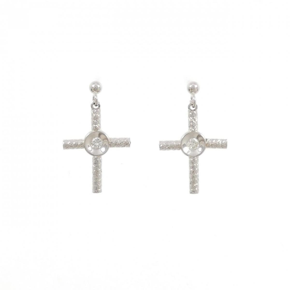 PT850/PT900 クロス ダイヤモンド ピアス【中古】｜KOMEHYO ONLINESTORE 店