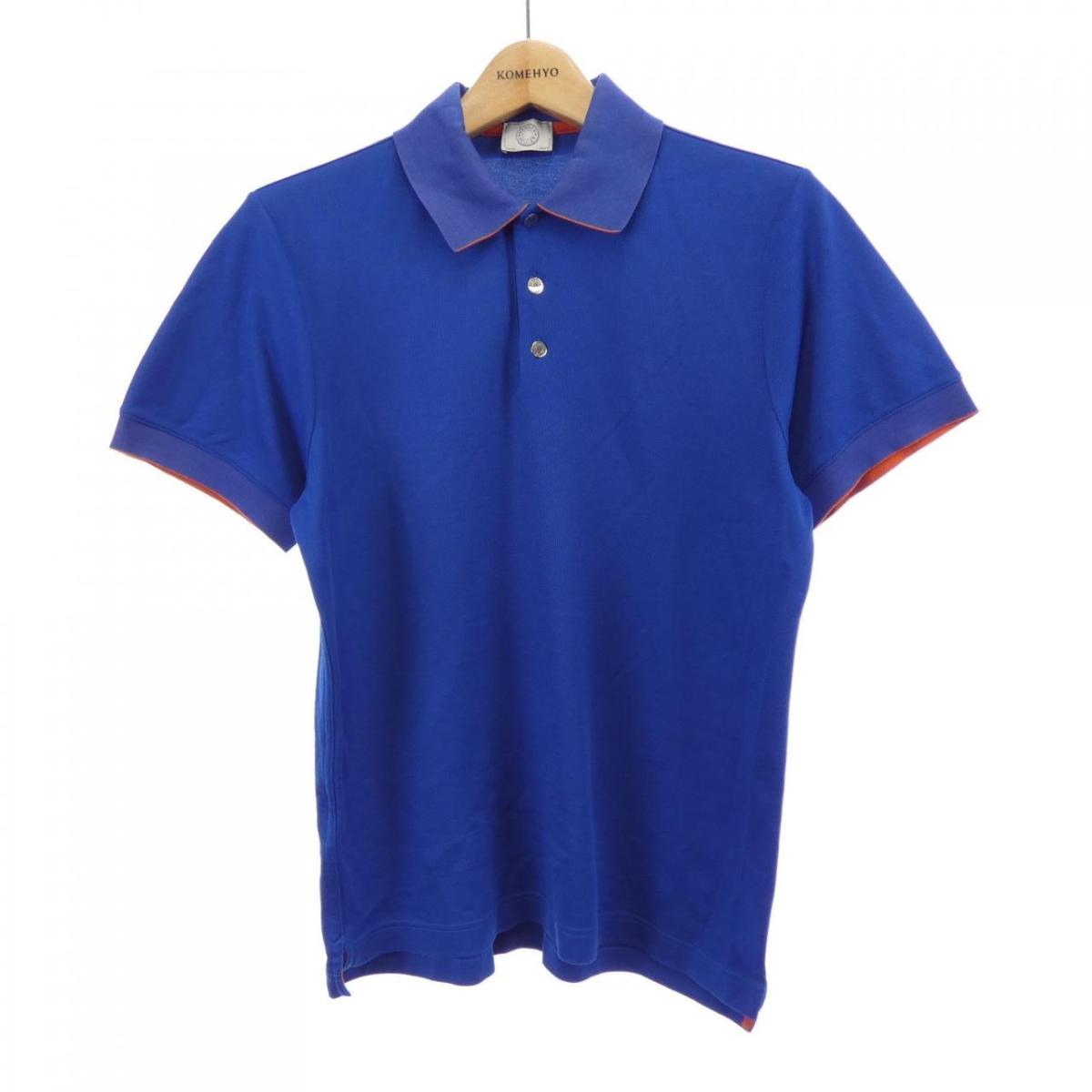 エルメス HERMES クルードセル SELLIER H800271E ドゥブル･ジュー スポーツシャツ【中古】