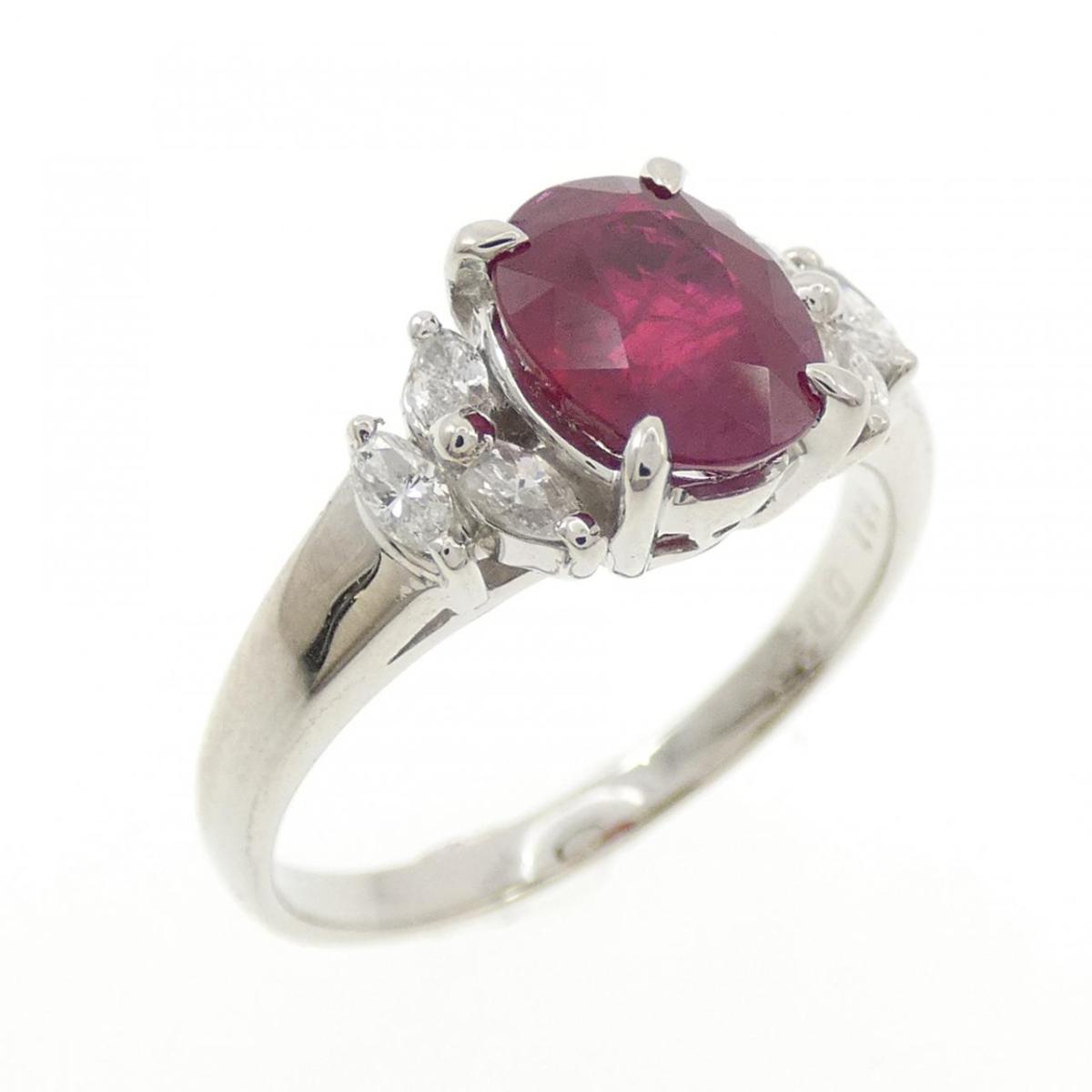 PT850 ルビー リング 1.41CT【中古】｜KOMEHYO ONLINESTORE 店