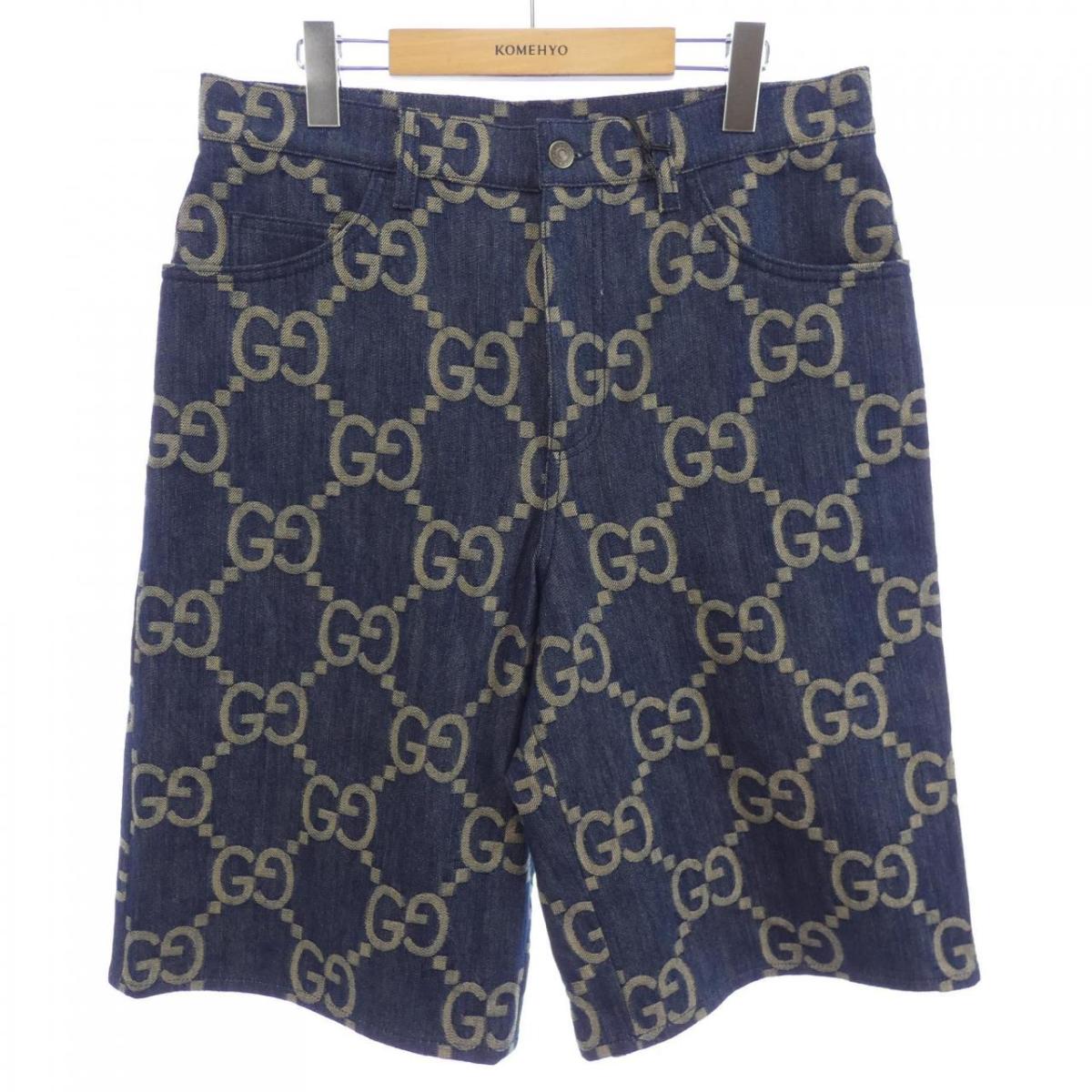 グッチ GUCCI GGジャンボ デニム ショートパンツ 674371 XDBTY ショートパンツ【中古】｜KOMEHYO ONLINESTORE 店