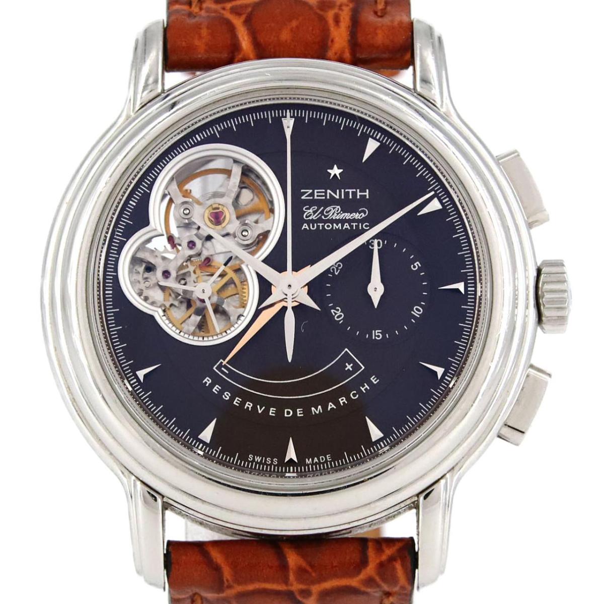 【ノーメンテナンス還元価格】ゼニス クロノマスターTオープン 03.0240.4021/75.C496 SS 自動巻【中古】｜KOMEHYO ONLINESTORE 店