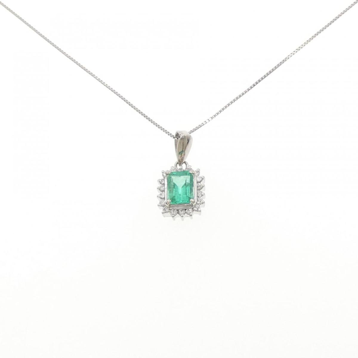 PT900/PT850 エメラルド ネックレス 0.885CT【中古】｜KOMEHYO ONLINESTORE 店
