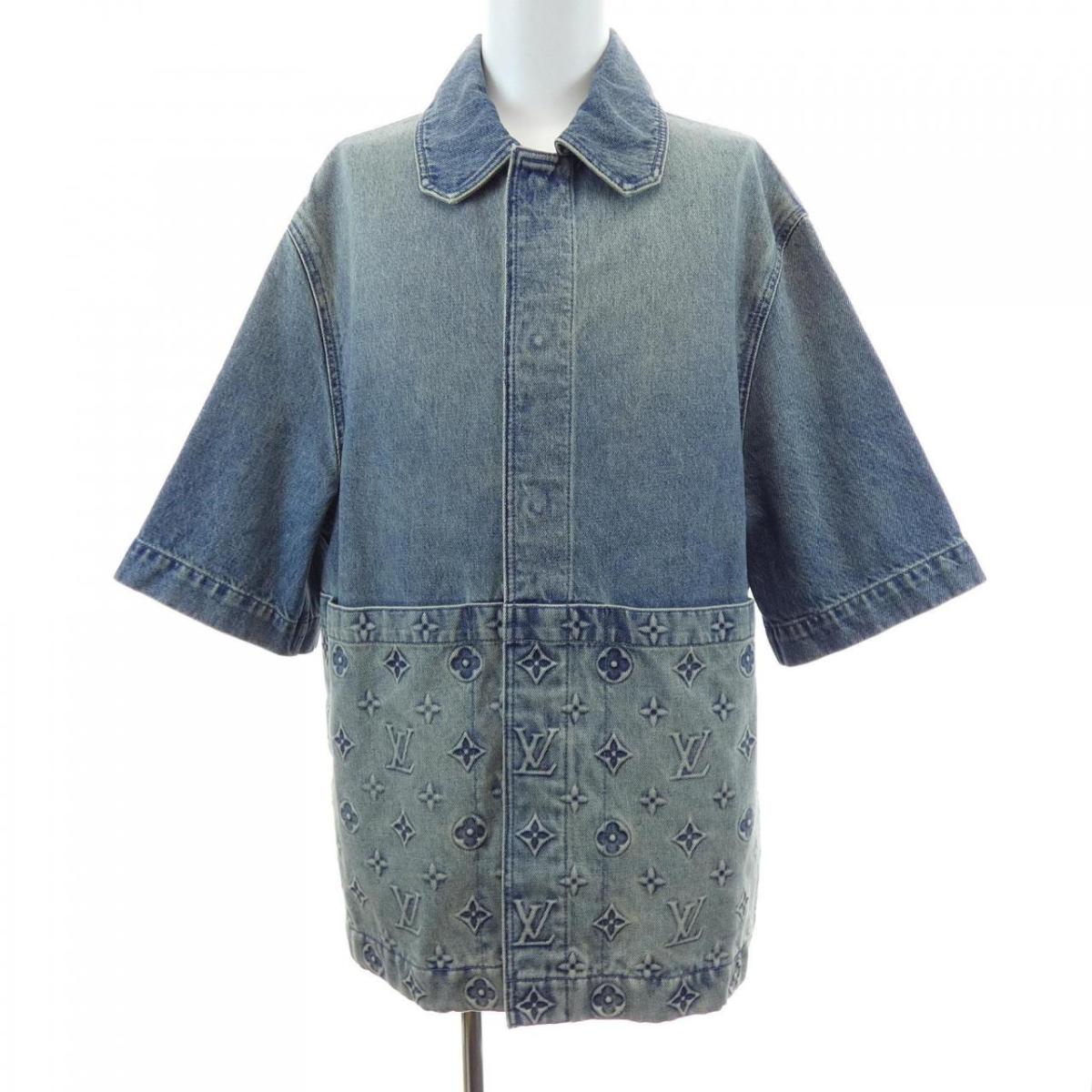 ルイヴィトン LOUIS VUITTON ショートスリーブデニムワークウエアシャツ HOS46WY38 ジーンズ上衣【中古】