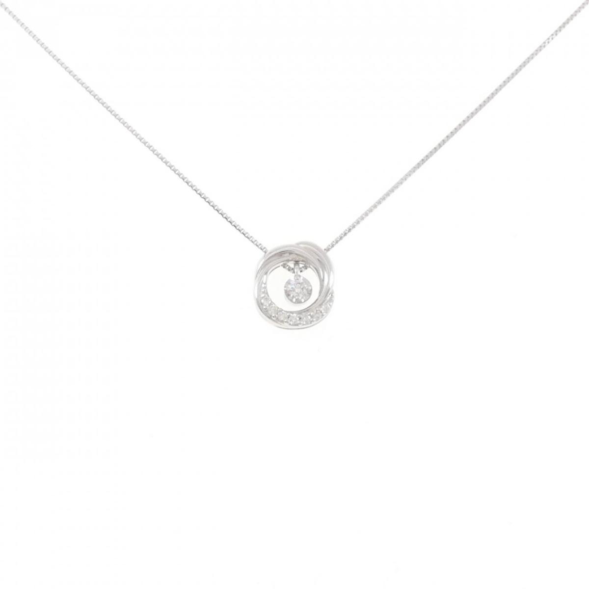 K18WG ダイヤモンド ネックレス 0.04CT【中古】|KOMEHYO ONLINESTORE 店