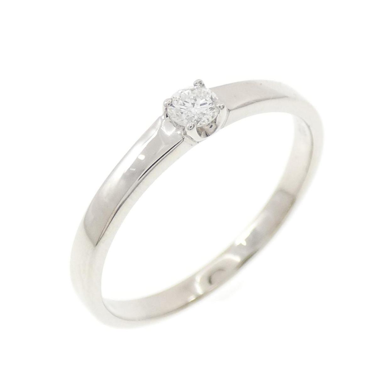 PT900 ソリティア ダイヤモンド リング 0.084CT【中古】｜KOMEHYO ONLINESTORE 店 42,360円