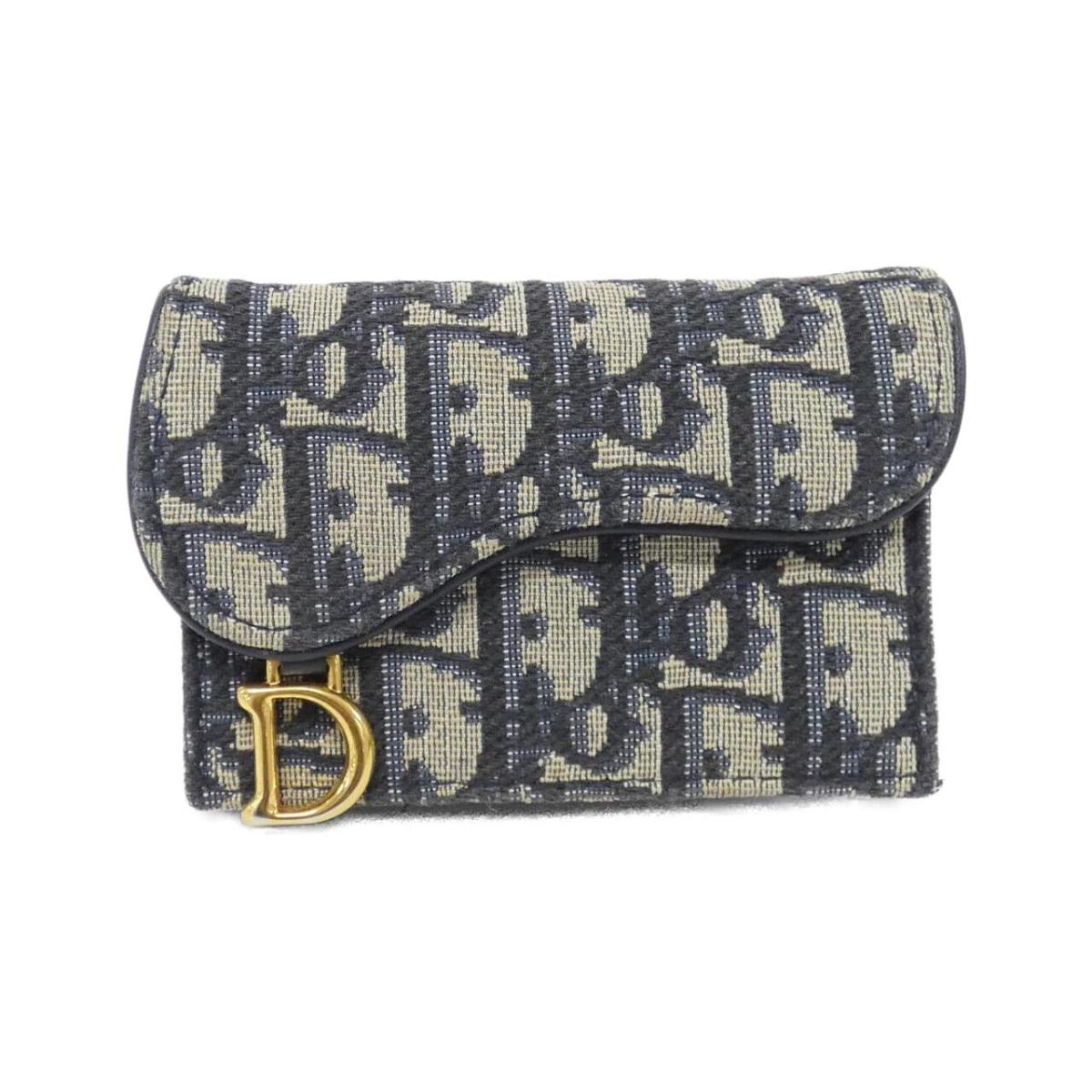 ディオール DIOR OBLIQUE サドル ブルーム 歌留多 保持者 S5611CTZQ 歌留多入れもの【中古】