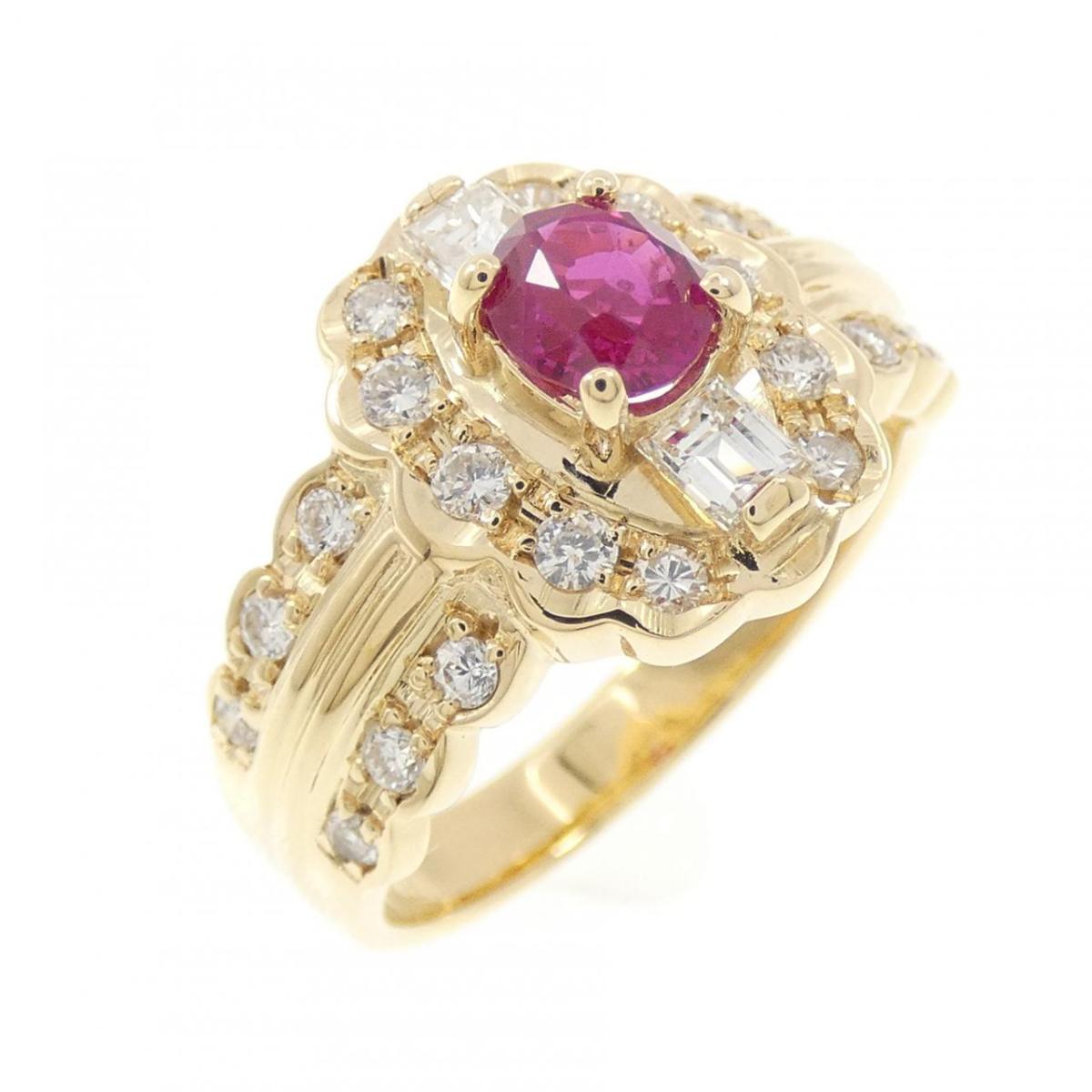 K18YG ルビー リング 0.53CT【中古】｜KOMEHYO ONLINESTORE 店