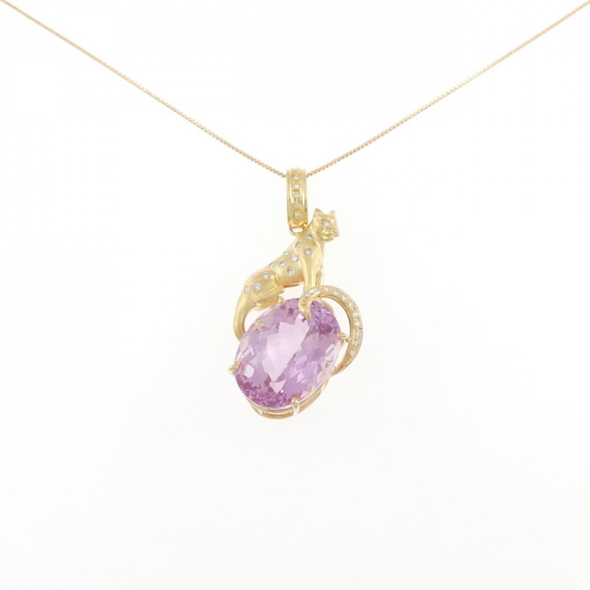 K18YG クンツァイト ネックレス 24.22CT【中古】｜KOMEHYO ONLINESTORE 店