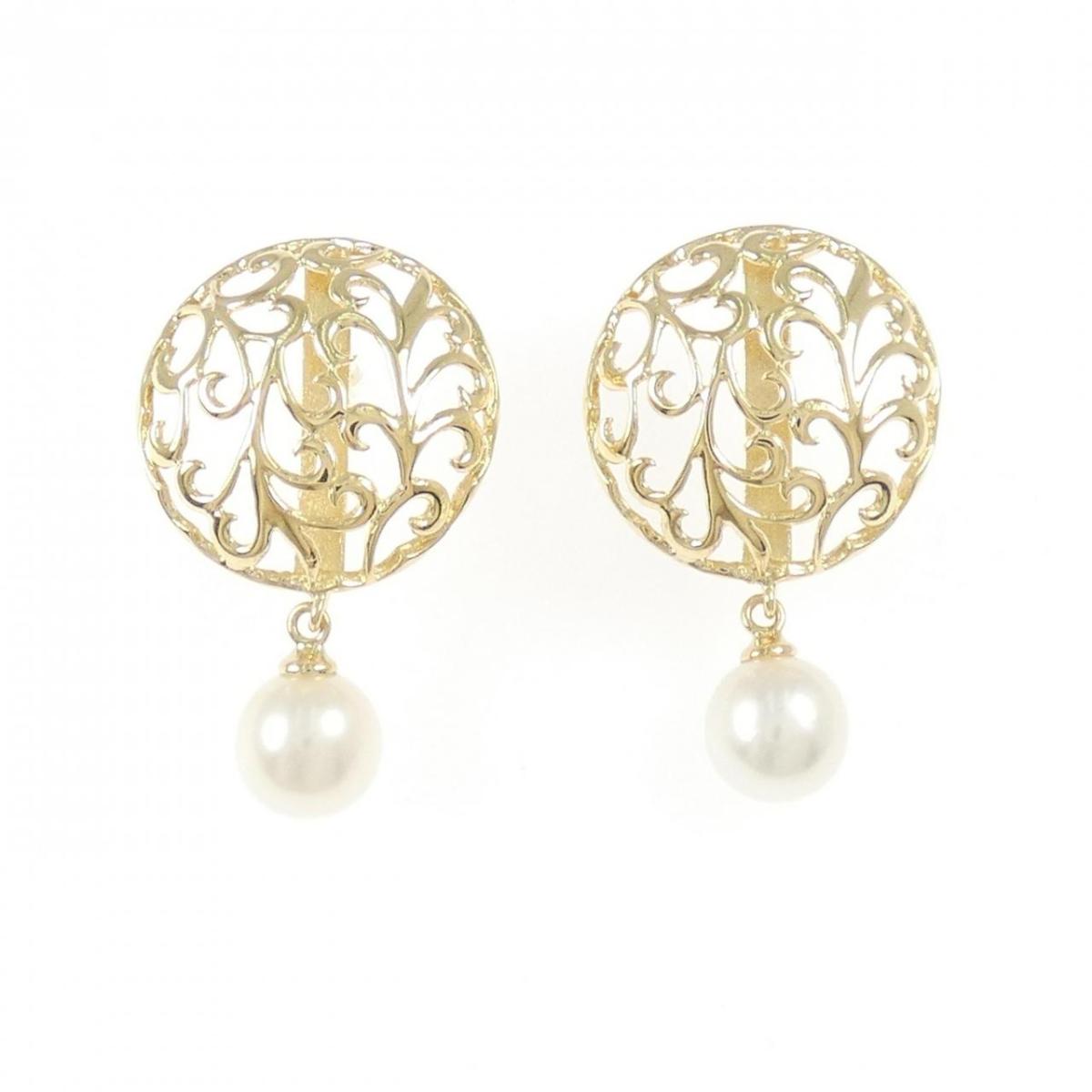 K18YG アコヤパール ピアス 6.7mm【中古】｜KOMEHYO ONLINESTORE 店