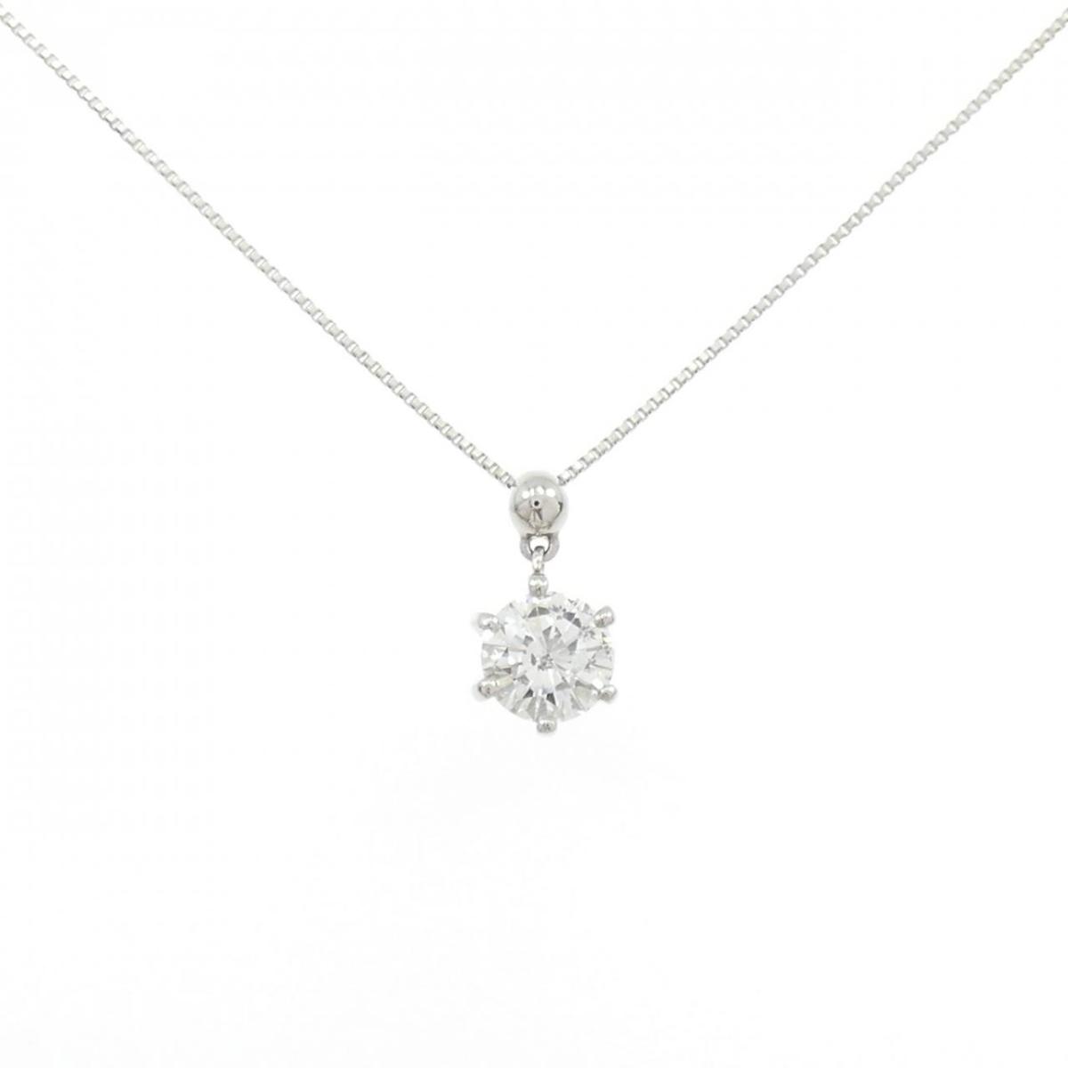PT/PT850 ソリティア ダイヤモンド ネックレス 0.581CT【中古】|KOMEHYO ONLINESTORE 店