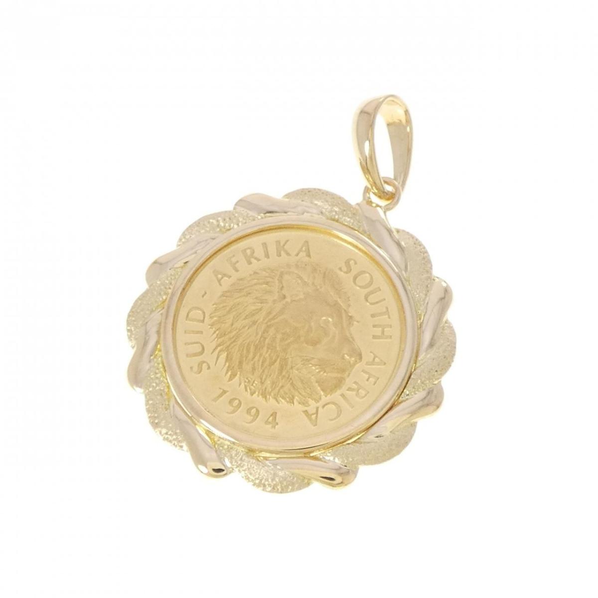 K18YG(枠) コイン ペンダント【中古】|KOMEHYO ONLINESTORE 店