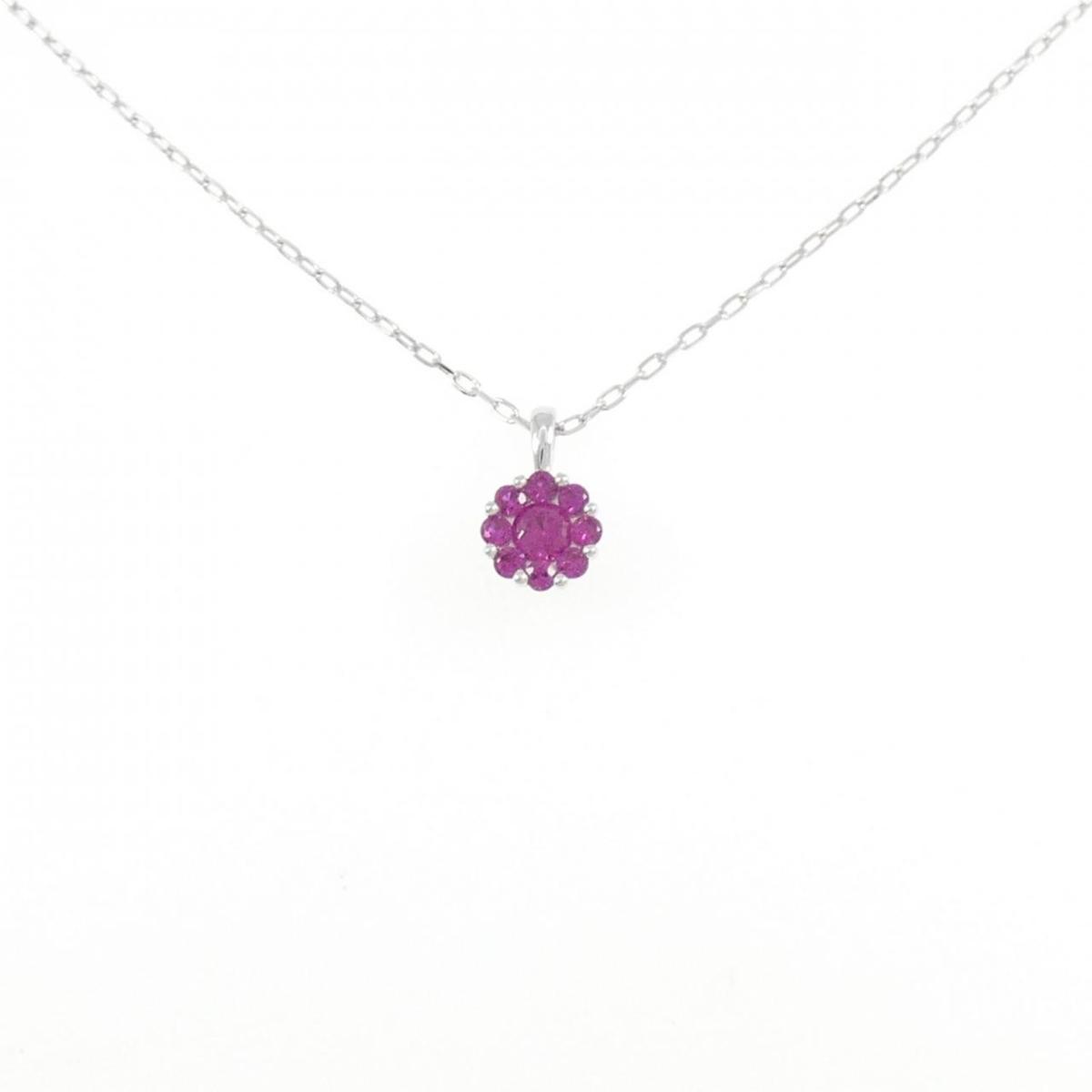 K18WG ルビー ネックレス 0.25CT【中古】｜KOMEHYO ONLINESTORE 店