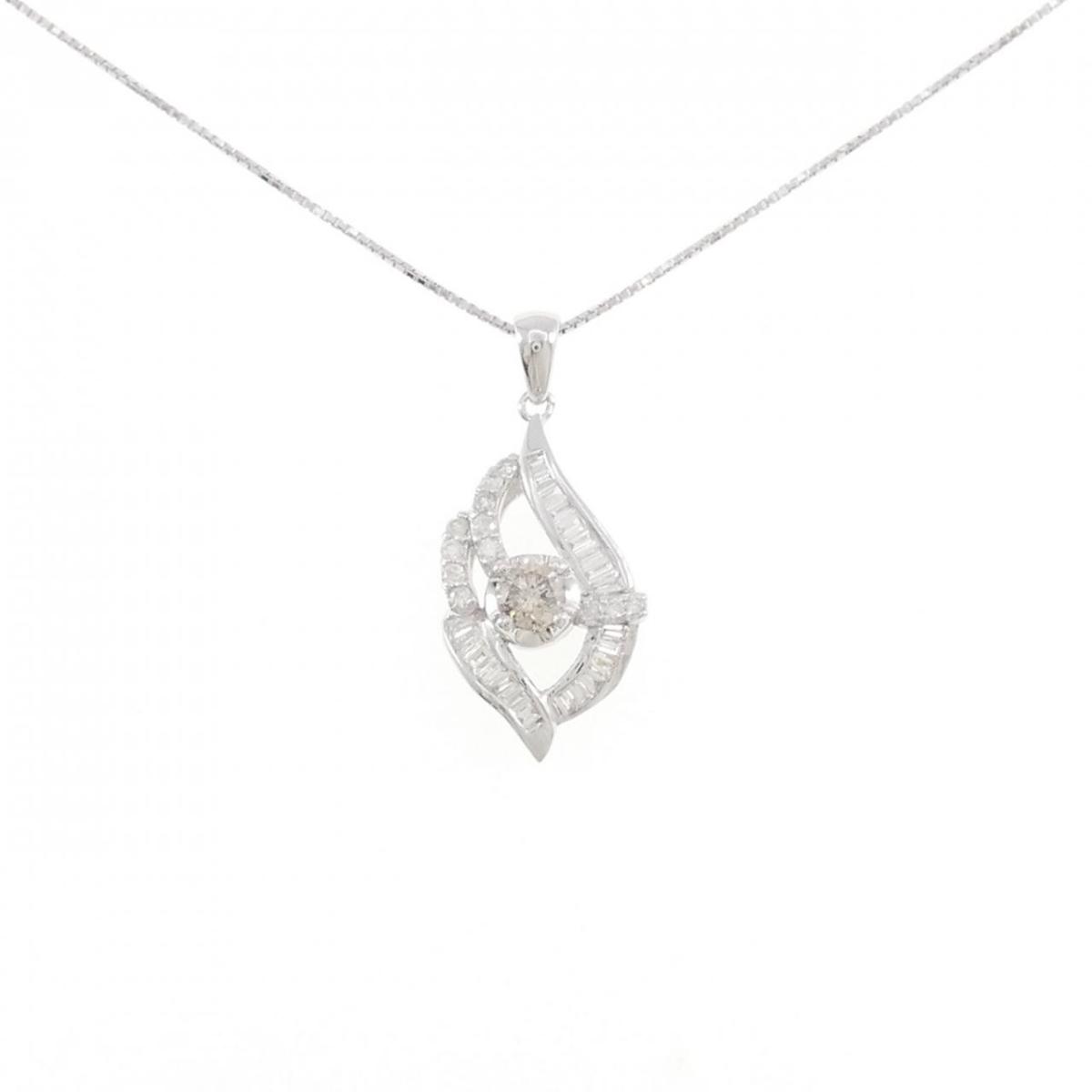 K14WG ダイヤモンド ネックレス 0.30CT【中古】|KOMEHYO ONLINESTORE 店