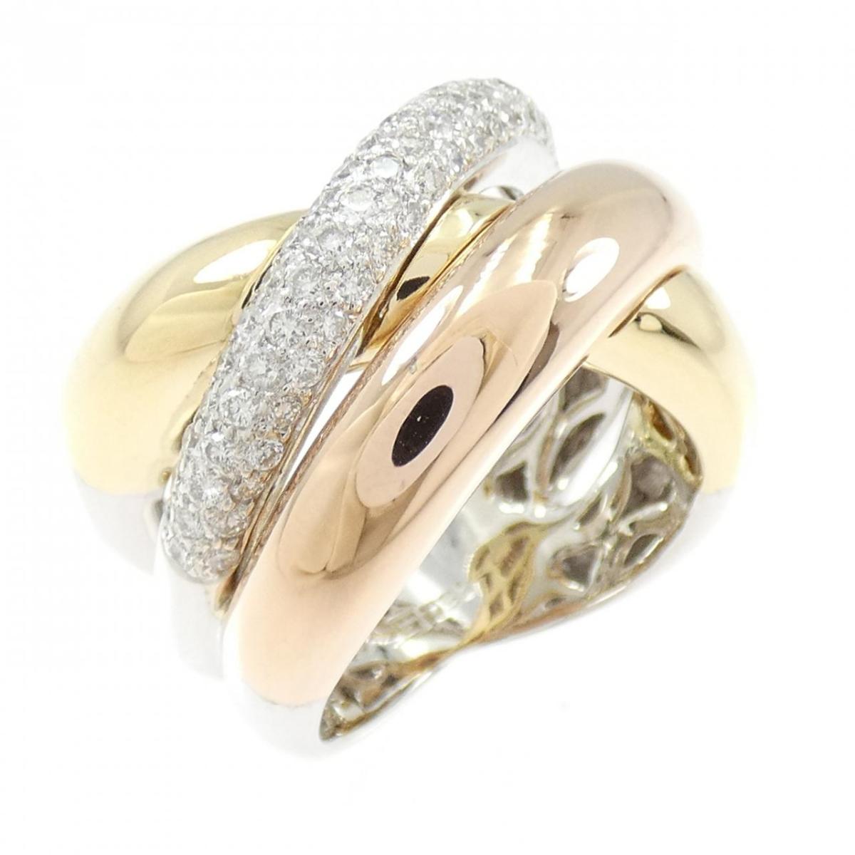 750スリーカラー ダイヤモンド リング 0.76CT【中古】|KOMEHYO ONLINESTORE 店