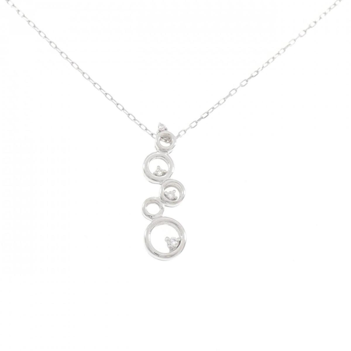 K18WG ダイヤモンド ネックレス 0.05CT【中古】｜KOMEHYO ONLINESTORE 店 71,830円