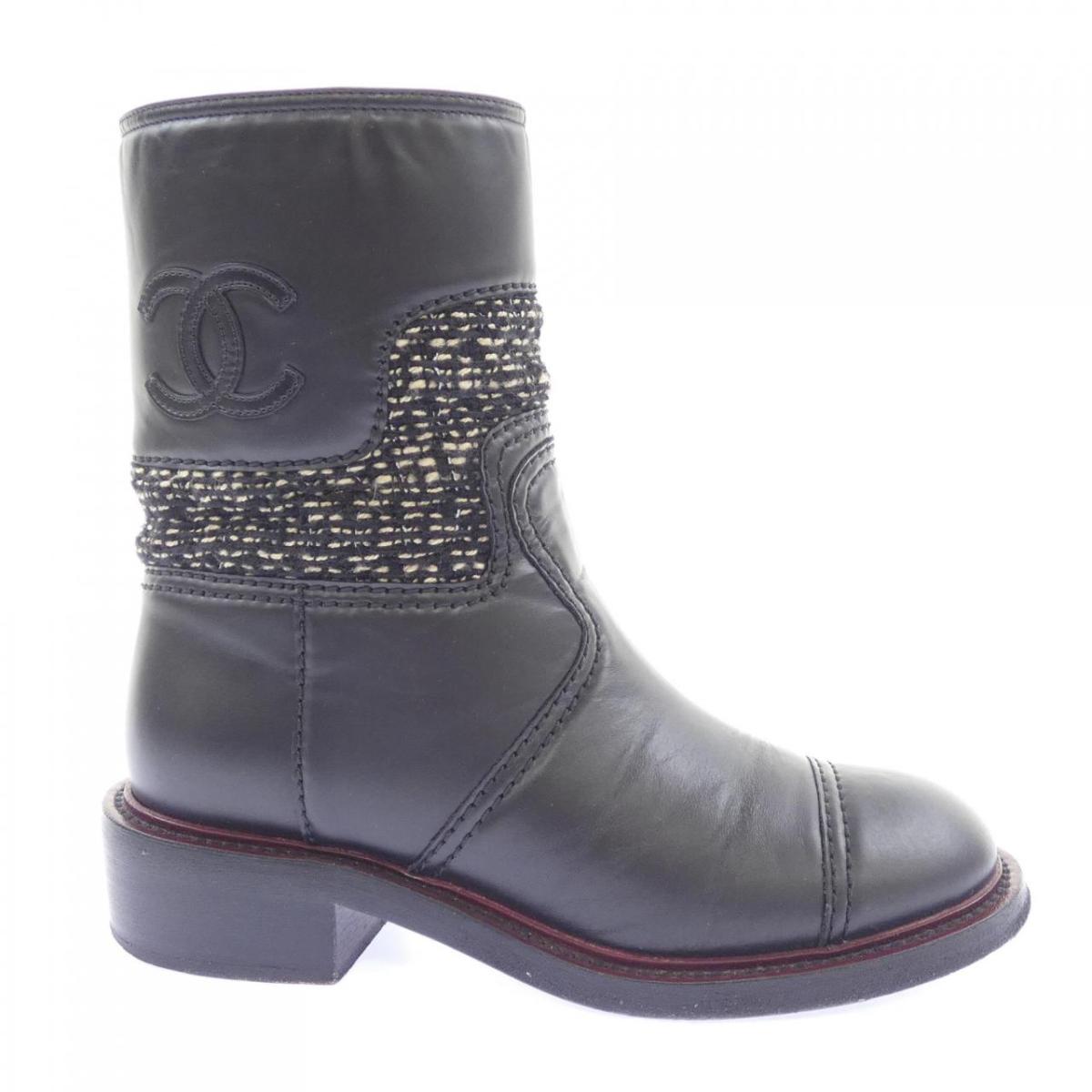 シャネル CHANEL ショートブーツ SHORT BOOTS G31189Y50115 ブーツ【中古】|KOMEHYO ONLINESTORE 店