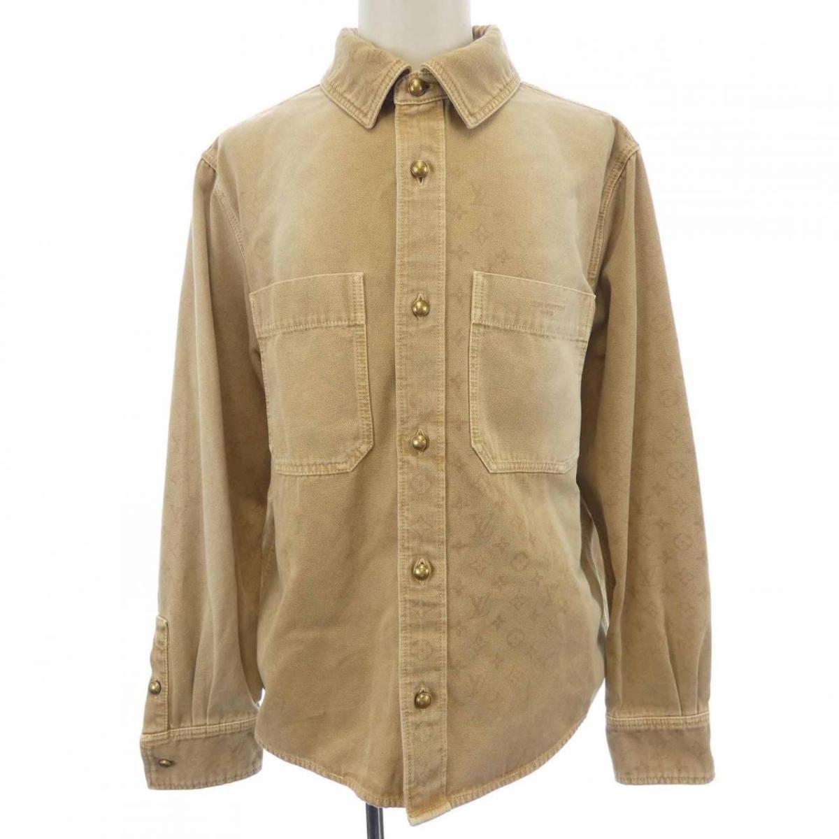 ルイヴィトン LOUIS VUITTON モノグラムデニムロングスリーブシャツ HUS65WB71 シャツ【中古】｜KOMEHYO ONLINESTORE 店 175,300円