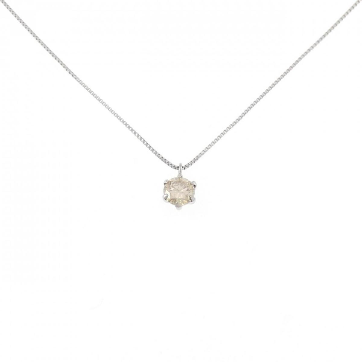 PT900/PT850 ソリティア ダイヤモンド ネックレス 0.30CT【中古】|KOMEHYO ONLINESTORE 店