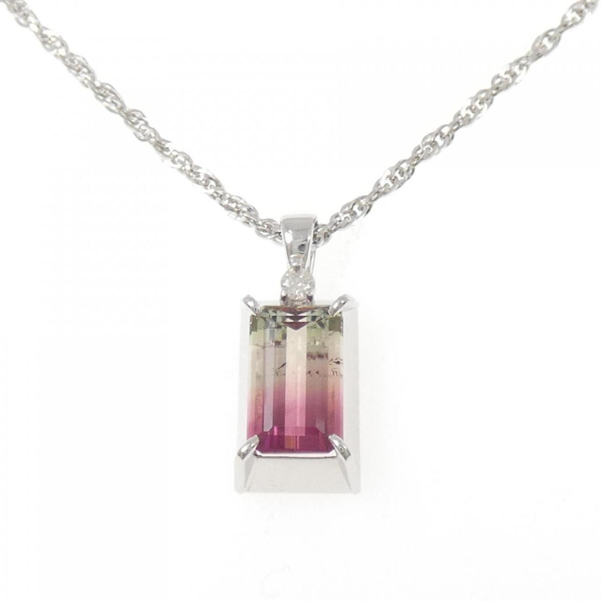 PT900/PT850 トルマリン ネックレス 3.72CT【中古】|KOMEHYO ONLINESTORE 店
